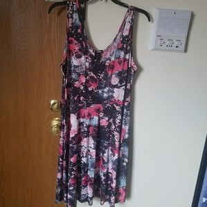 Skull and rose skater dress